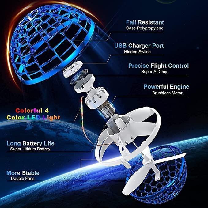 Flying GyroSphere™ — Hover, Spin & Light Up the Fun