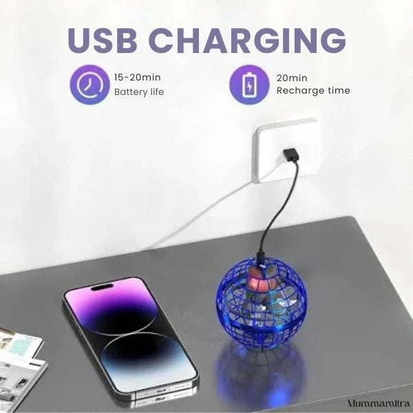 Flying GyroSphere™ — Hover, Spin & Light Up the Fun