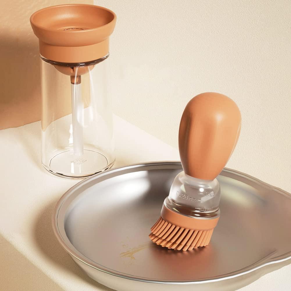 Oil Dispenser with Brush (Pack of 2)