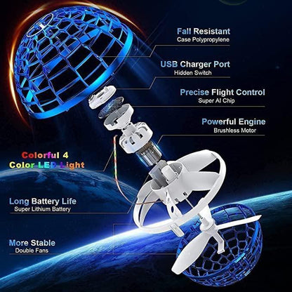 Flying GyroSphere™ — Hover, Spin & Light Up the Fun