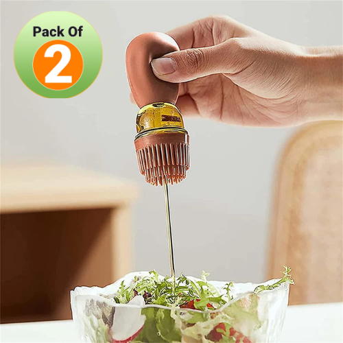 Oil Dispenser with Brush (Pack of 2)