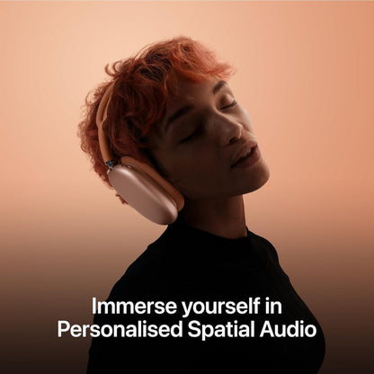 Apple AirPods Max Wireless Over-Ear Headphones, Pro-Level Active Noise Cancellation, Transparency Mode, Personalised Spatial Audio, USB-C Charging, Bluetooth Headphones for  Midnight